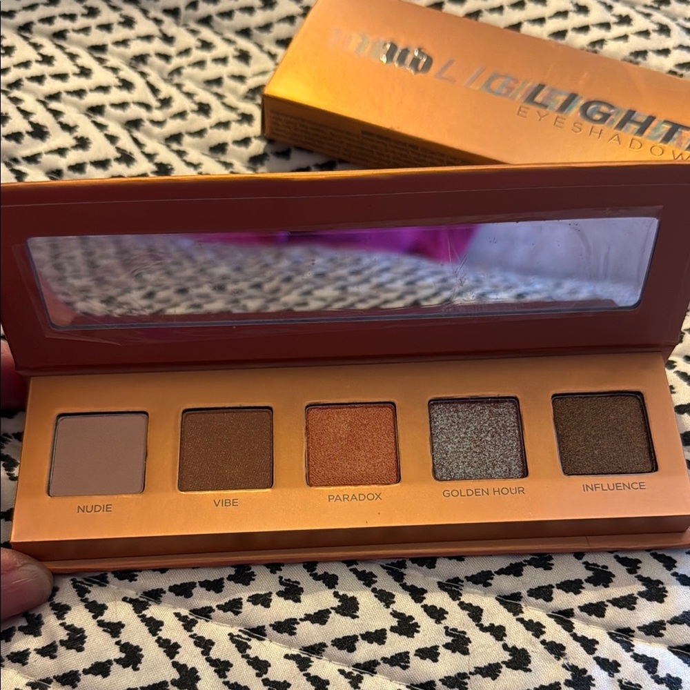 Urban Decay Lightbeam Eyeshadow Palette - Nude, Orange, Gold, Brown Shades, New